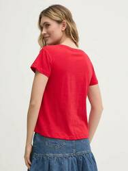Pepe Jeans dámské červené tričko  - XS (255)