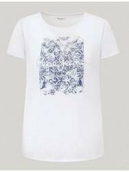 Pepe Jeans dámské bílé tričko Jury - XS (800)