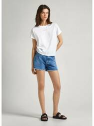 Pepe Jeans dámské bílé tričko Keyra - XS (800)