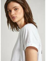 Pepe Jeans dámské bílé tričko Keyra - XS (800)