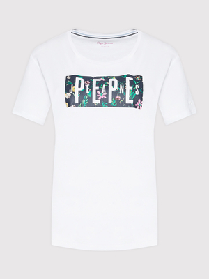 Pepe Jeans dámské bílé tričko Patsy - XS (800)