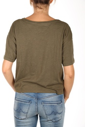 Pepe Jeans dámské krátké tričko Cara zelené barvy - S (716)