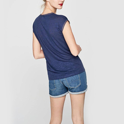 Pepe Jeans dámské modré tričko Clementine - M (563)