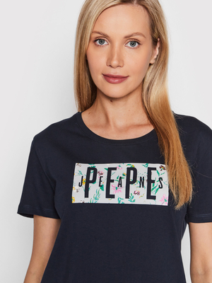 Pepe Jeans dámské modré tričko Patsy - XS (594)