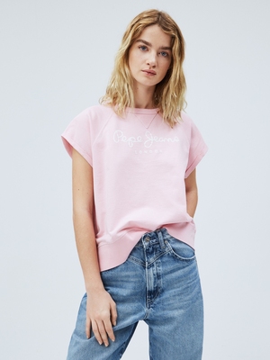 Pepe Jeans dámské růžové tričko Gala - M (325)