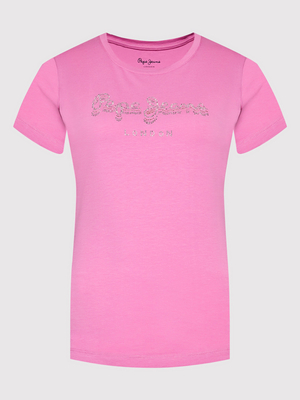 Pepe Jeans dámské růžové tričko BEATRICE  - XS (363)