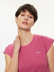 Pepe Jeans dámské růžové tričko Lory - L (363)