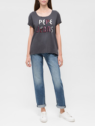 Pepe Jeans dámské tmavě šedé tričko Sabine - XS (988)