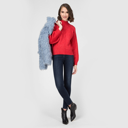 Pepe Jeans dámský červený svetr Clotilde - M (242)