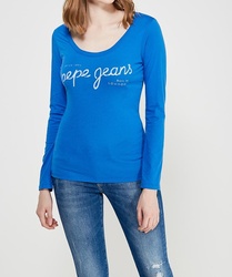 Pepe Jeans dámské modré tričko Vera - XS (554)