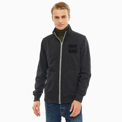 Pepe Jeans pánská tmavě šedá mikina na zip Tristam