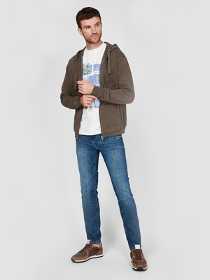 Pepe jeans pánská khaki zelená mikina Iker - S (964)