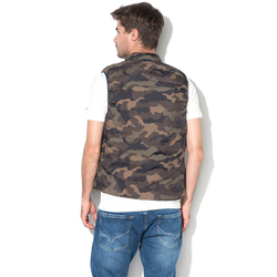 Pepe Jeans pánská zelená oboustranná vesta Joseph - M (891)