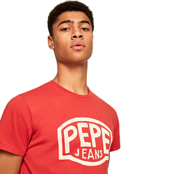 Pepe Jeans pánské červené tričko Earnest - XL (262)