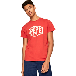 Pepe Jeans pánské červené tričko Earnest - XL (262)