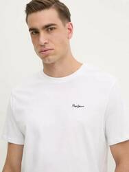 Pepe Jeans pánské bílé tričko Contrast - S (803)