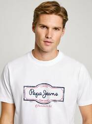 Pepe Jeans pánské bílé tričko Daxton - M (800)