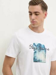 Pepe Jeans pánské bílé tričko Prush - S (800)