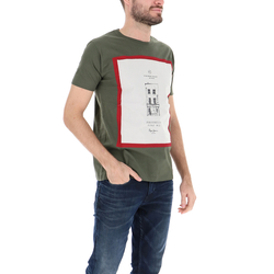 Pepe Jeans pánské khaki tričko Baxter - M (891)