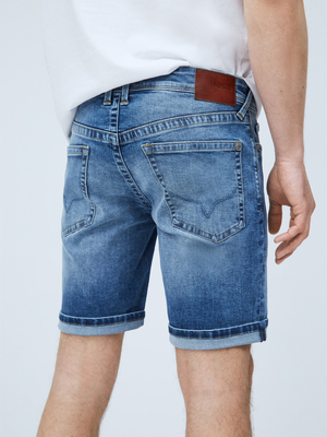 Pepe Jeans pánské modré džínové šortky Hatch - 29 (000)