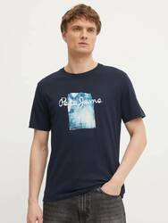 Pepe Jeans pánské modré tričko Prush - L (594)