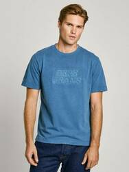 Pepe Jeans pánské modré tričko Darius - L (579)