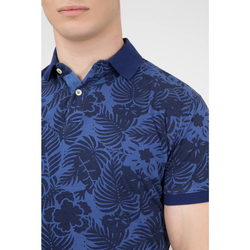 Pepe Jeans pánské modré vzorované polo Alexandre - L (563)