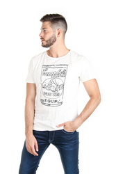 Pepe Jeans pánské smetanové tričko Wonton - S (808)