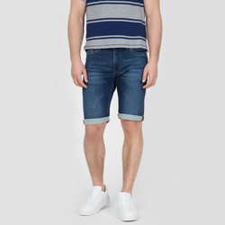 Pepe Jeans pánské tmavě modré džínové šortky Cage