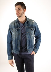 Pepe Jeans pánská tmavě modrá džínová bunda  - M (000)