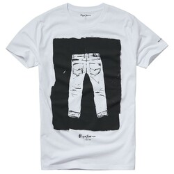 Pepe Jeans pánské bílé tričko Eastcote - XL (801)
