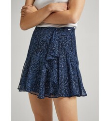 Pepe Jeans dámská modrá  vzorovaná sukně  - S (594)