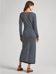 Pepe Jeans dámské tmavě modré pruhované šaty - XS (594)
