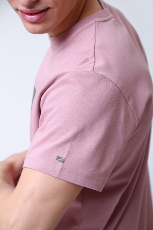 Pepe Jeans pánské růžové tričko s potiskem Aaron  - L (800)