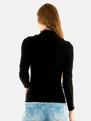 Salsa Jeans dámské černé tričko  - L (0000)