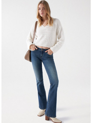 Salsa Jeans dámský krémový svetr - L (010)