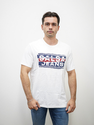 Salsa Jeans pánské bílé tričko - M (0001)