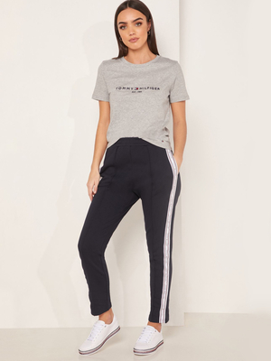Tommy Hilfiger dámské šedé tričko  - L (PYT)
