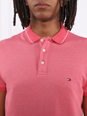 Tommy Hilfiger pánské červené polo - L (XIX)