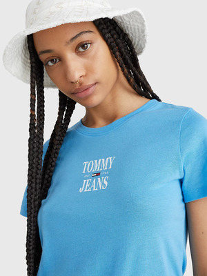 Tommy Jeans dámské modré tričko - XS (CY0)
