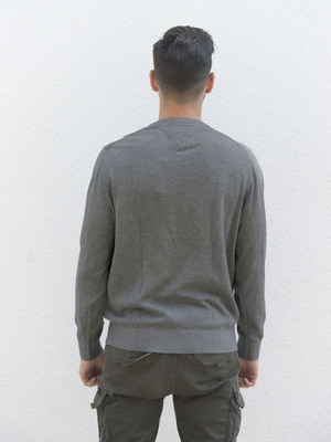 Tommy Hilfiger pánský šedý svetr - XXL (P9V)