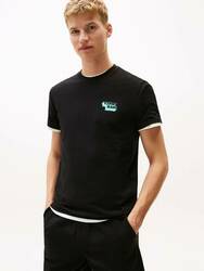 Tommy Jeans pánské černé tričko - L (BDS)