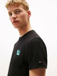 Tommy Jeans pánské černé tričko - L (BDS)