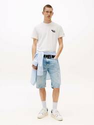Tommy Jeans pánské bílé tričko - S (YBL)
