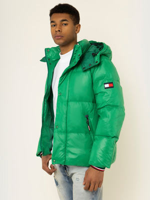 Tommy Hilfiger pánský zelený bomber - L (LGZ)