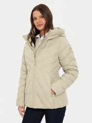 Tommy Hilfiger dámská béžová bunda - XS (AEG)