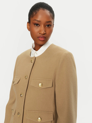 Tommy Hilfiger dámský béžový přechodný kabátek - 34 (RBL)