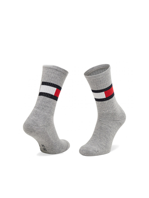 Tommy Hilfiger chlapecké šedo modré ponožky 2 pack - 27 (758)