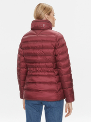 Tommy Hilfiger dámská vínová prošívaná bunda - XS (XJS)