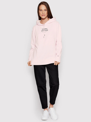 Tommy Hilfiger dámská růžová mikina - S (TOG)